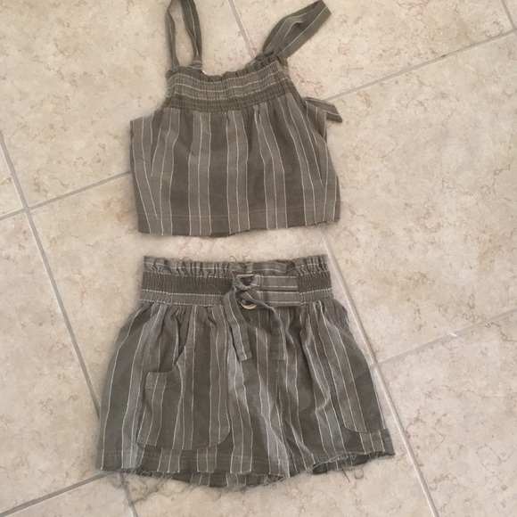 Free People Other - Free People Striped Short Set